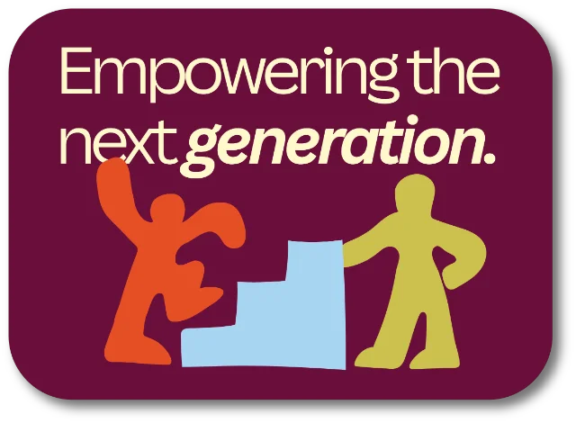 Sticker: Empowering the next generation.